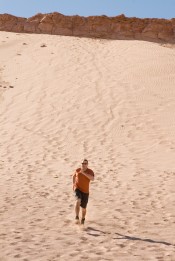 Meilleur moyen de descendre la dune: courir!!!
